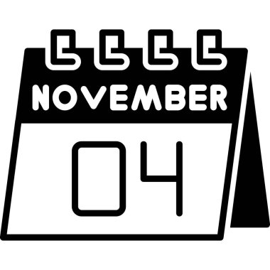 Kasım takvimi simge tasarım vektörü