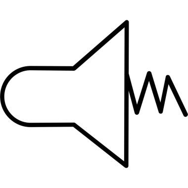 hoparlör vektör illüstrasyonu