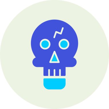 Kafatası. Web simgesi basit illüstrasyon