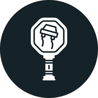 Moda Biçimli Ampul Simgesi İzole Arkaplan