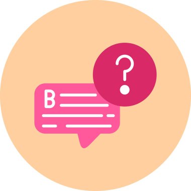 soru işareti simgesi, vektör illüstrasyonu