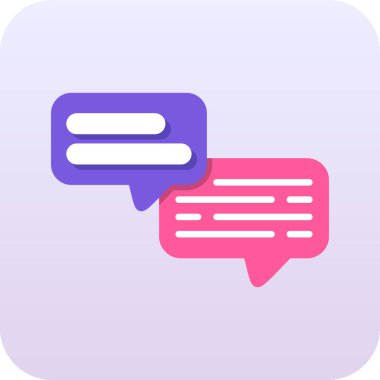 kabarcık sohbet ileti simgesi