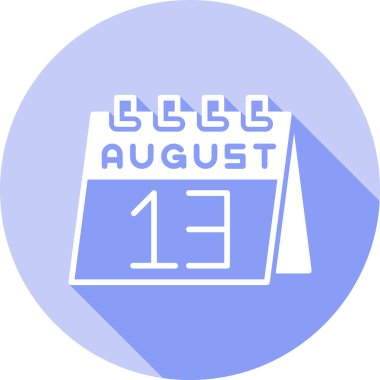 Bir takvimin ve 3 Ağustos bayrağının çizimi