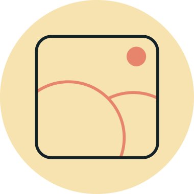 Top düz vektör simgesi