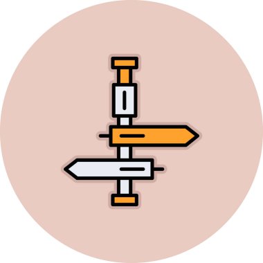 Şırınga simgesinin vektör illüstrasyonu