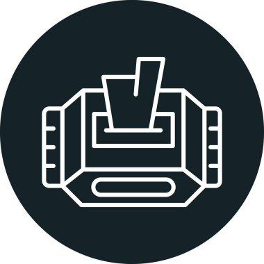 Modern otomatik servis simgesinin vektör illüstrasyonu