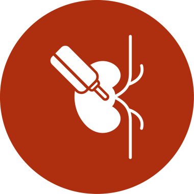 Kırmızı bir simgenin vektör illüstrasyonu