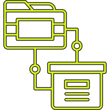 veritabanı. Web simgesi basit illüstrasyon