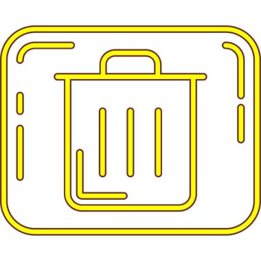 Kutu. Web simgesi basit illüstrasyon