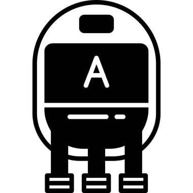 tren simgesi vektör illüstrasyonu