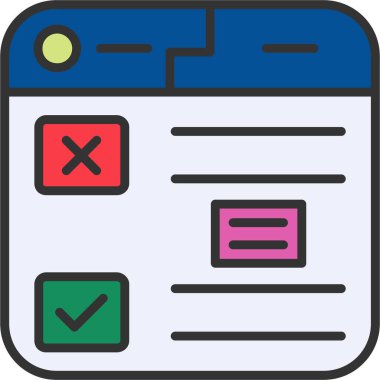 Web simgesi, vektör illüstrasyonu