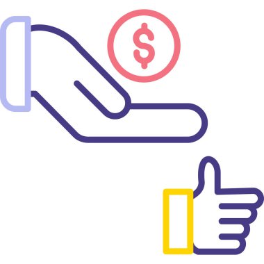 para simgesi vektör illüstrasyonu