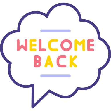 Okula beyaz arka planda harflerle dön