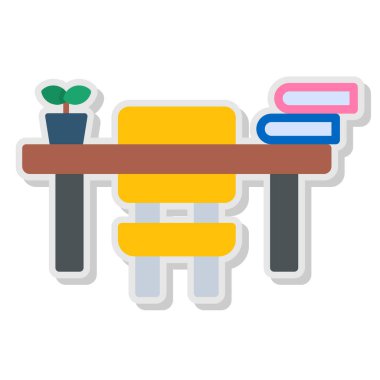 Bahçe bahçesi simgesi doldurulmuş dış hat biçiminde