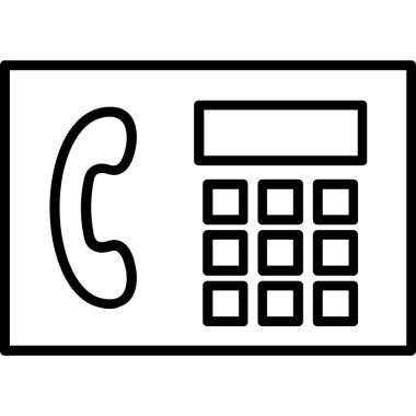 Telefon simgesini ara. Beyaz arkaplanda izole edilmiş web tasarımı için arama merkezi vektör simgesi