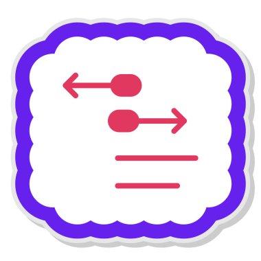 Bir harita simgesinin vektör illüstrasyonu