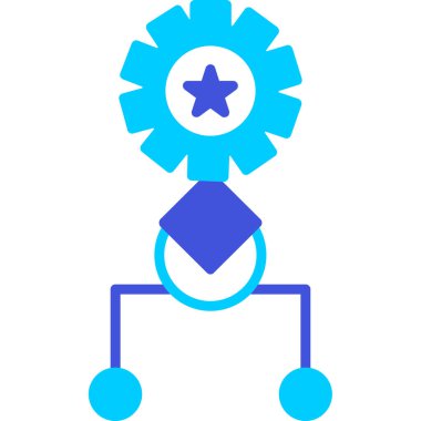 Madalya ikon vektör illüstrasyonu