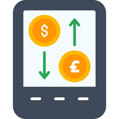 mobil bankacılık vektör simgesi