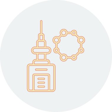 Otomatik simgenin vektör illüstrasyonu