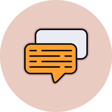 İleti vektörü simgesi modern basit vektör illüstrasyonu