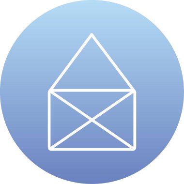 e-posta mektup simgesi, vektör çizim