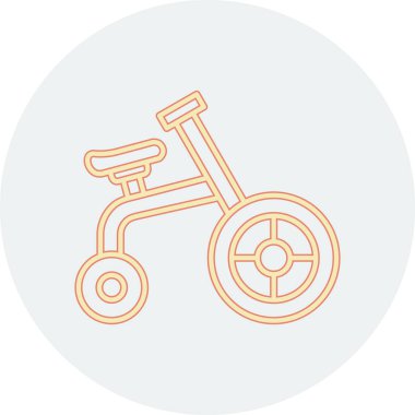 Modern bisiklet simgesi, vektör illüstrasyonu