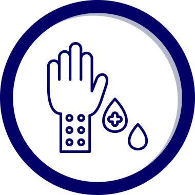 Tıbbi bir simgenin vektör illüstrasyonu