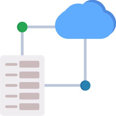 veri sunucusu. Web simgesi basit illüstrasyon