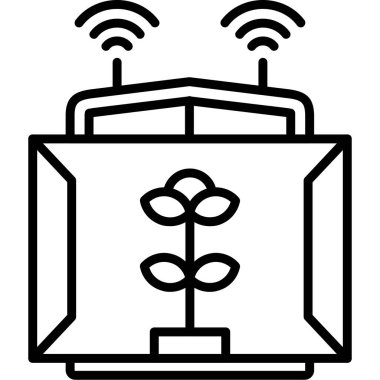 WiFi yönlendirici kutsal kişilerin resmi, vektör çizim