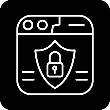 güvenli simge vektör illüstrasyonu