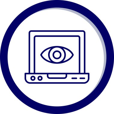 Göz. Web simgesi basit tasarım