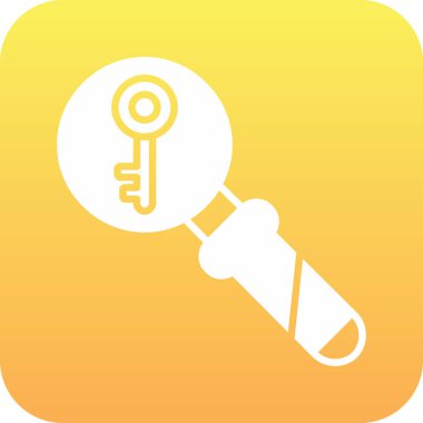 Anahtar simgesi vektör illüstrasyonu