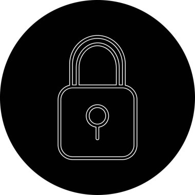 Projeniz için vektör kilidi simgesi