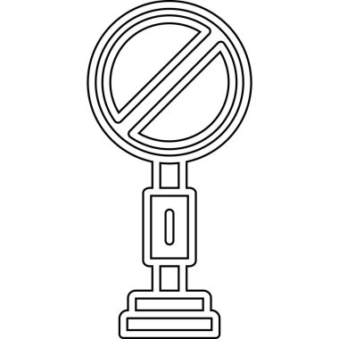 Çizgi film işaretinin vektör çizimi