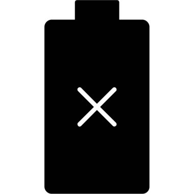 Pil simgesi. Düz tasarım stili.