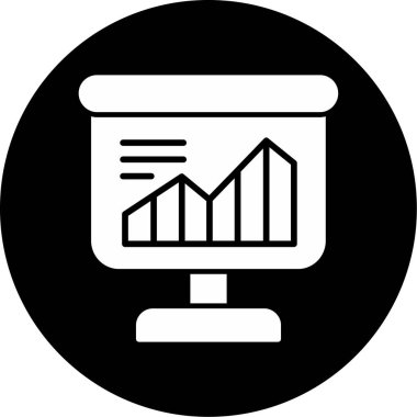 analitik grafik vektör simgesi