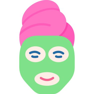 Maske. Web simgesi basit illüstrasyon