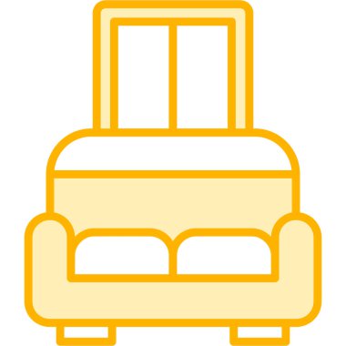 Kanepe. Web simgesi vektör illüstrasyonu