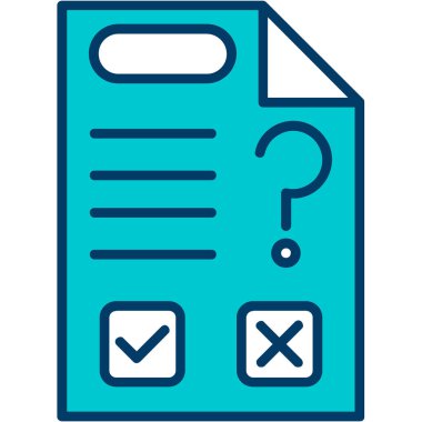 Kontrol listesi simgesi vektör illüstrasyonu