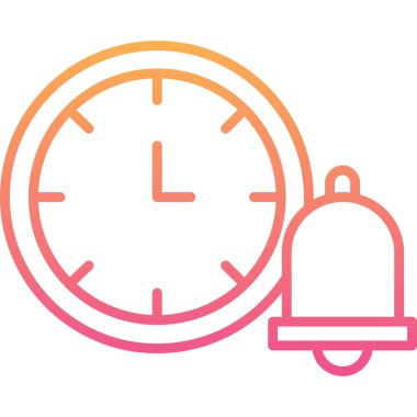 Saat. Web simgesi basit illüstrasyon