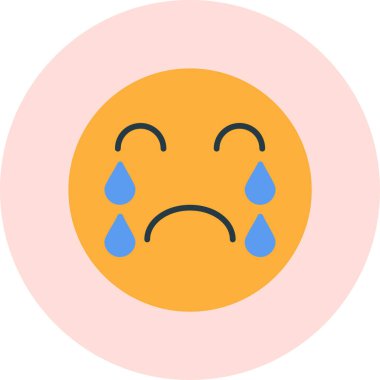 emoji. Web simgesi basit illüstrasyon