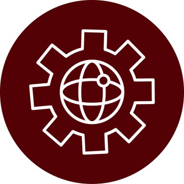 vektör çizim tasarım dişli simgesini