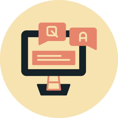 Konuş. Web simgesi basit illüstrasyon