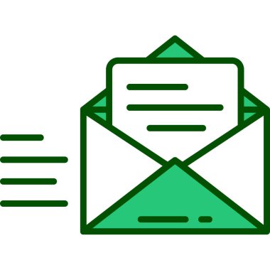 Kişisel ve ticari kullanım için posta vektör simgesi sembol çizimi..