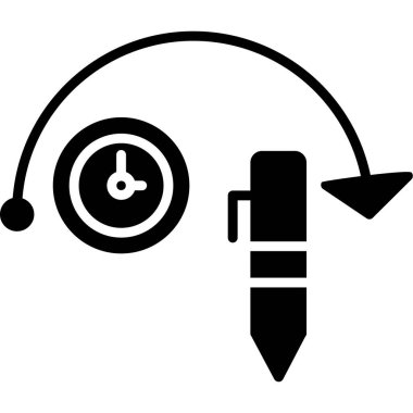 Kalem ve cetvel simgesi. vektör illüstrasyonu