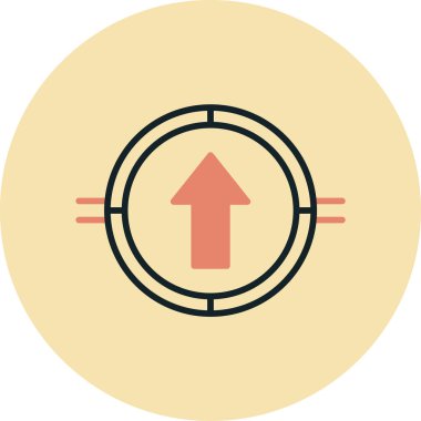 ok simgesi vektör illüstrasyonu