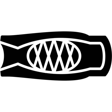 Balık. Web simgesi basit tasarım