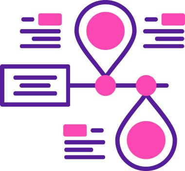 konum. Web simgesi basit illüstrasyon