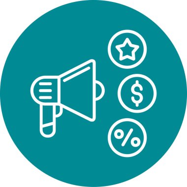 Terfi ettim. Web simgesi basit illüstrasyon