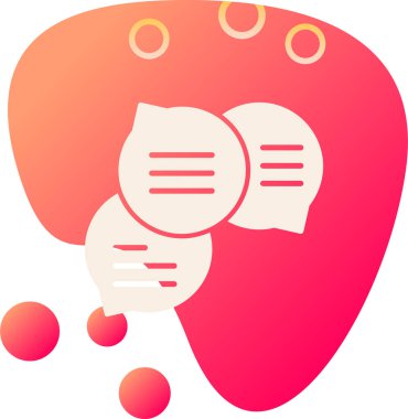 Beyin. Web simgesi basit illüstrasyon